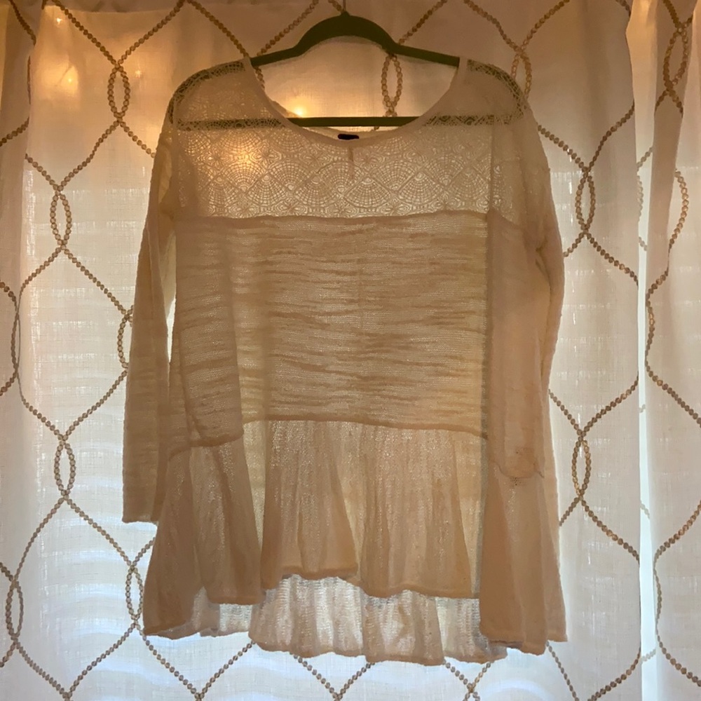 Free People White Blouse